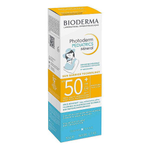 Bioderma pediatrics mineral sunscreen suitable for children's sensitive skin spf50